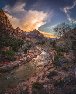 Scenic view of landscape against sky