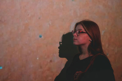 Woman in sunlight