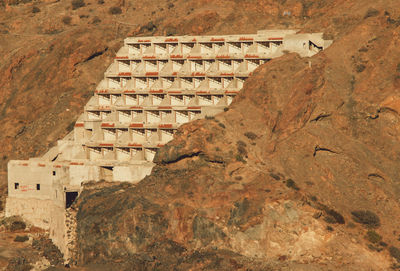 View of buildings in a mountain