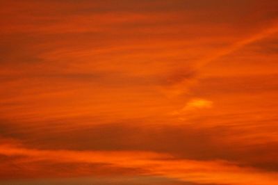 Low angle view of sky at sunset