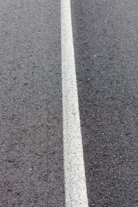 High angle view of zebra crossing on road