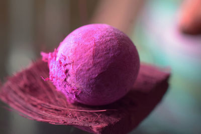 Close-up of apple on table