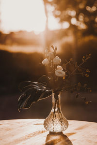 Close-up of vase on table