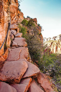 View of rock formations