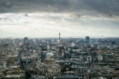 Aerial view of city