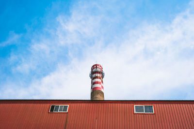 Low angle view of building against sky