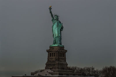 Low angle view of statue