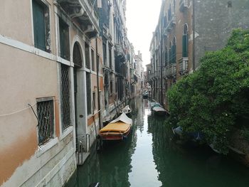 Canal amidst buildings in city