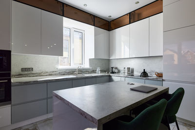 Modern kitchen interior in house