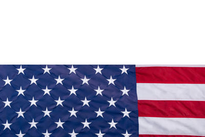 Close-up of flag against white background