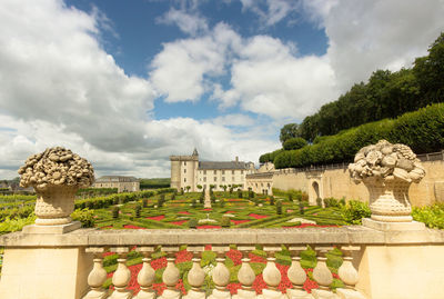 The château de villandry is a renaissance castle mixing architecture and gardens in france