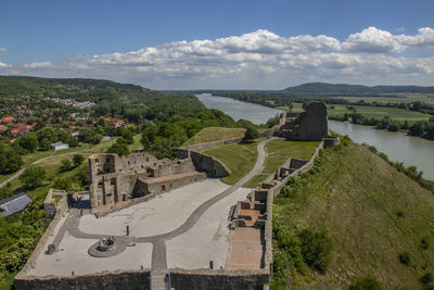 High angle view of landscape