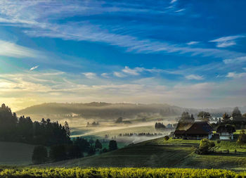 Scenic view of landscape against sky