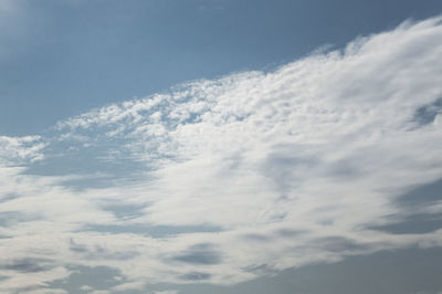 Low angle view of clouds in sky