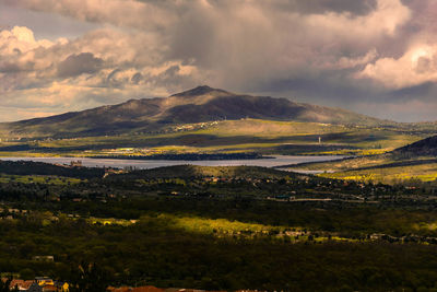 Scenic view of landscape against sky