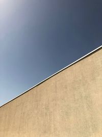 Low angle view of building against clear sky