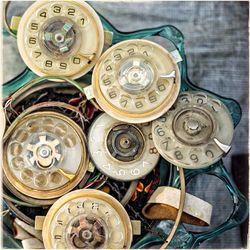 Close-up of vintage clock