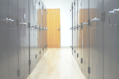 Lockers in room