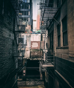 High angle view of abandoned building