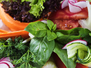 Close-up of salad in plate