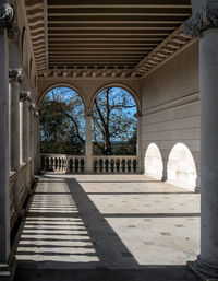 Corridor of historic building