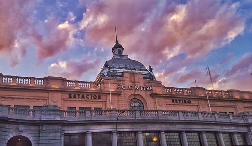 Low angle view of building against sky