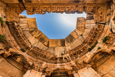 Low angle view of historical building