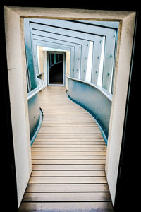 Empty corridor of building