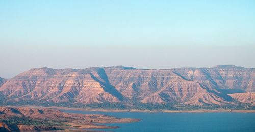 Scenic view of rock formation against sky