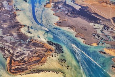 Aerial view of river