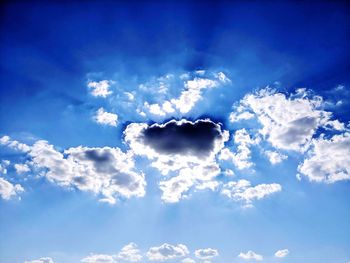 Low angle view of clouds in sky