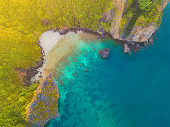 Aerial view of sea