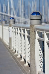 Close-up of metal bridge