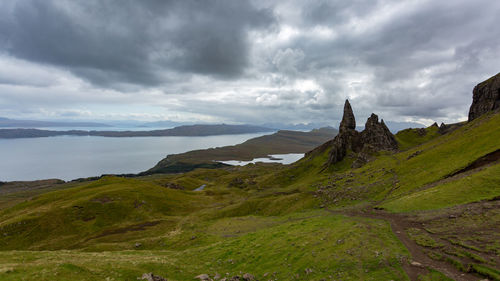 Scenic view of landscape against sky