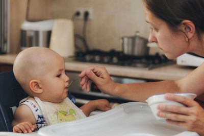 Cute baby girl with hands