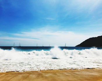 Scenic view of sea against sky