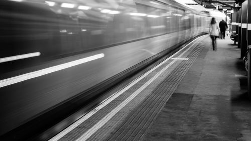 Railroad station platform