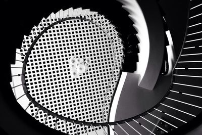 Low angle view of spiral staircase