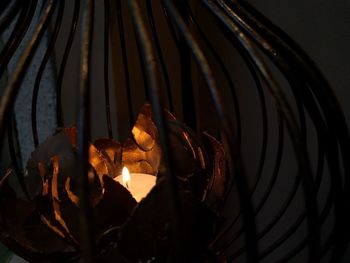 Close-up of bonfire