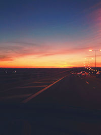 Road at sunset