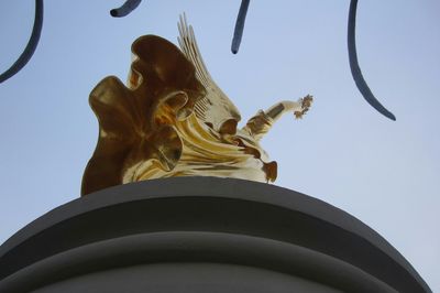 Low angle view of statue