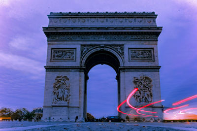 Built structures against the sky