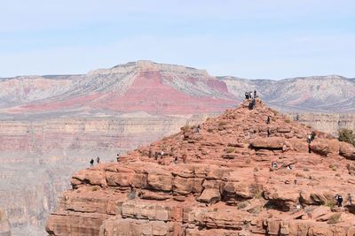 Rock formations on mountain