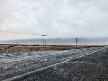 Electricity pylon against sky