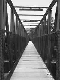 Footbridge amidst bridge