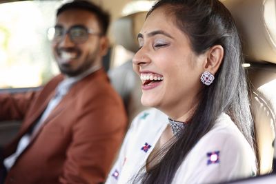 Portrait of a smiling young couple