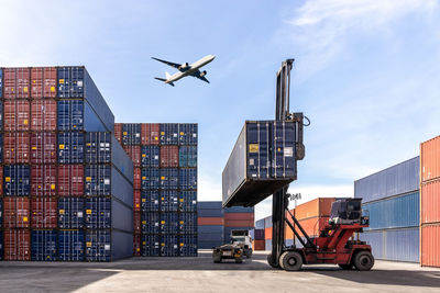 Close-up of commercial dock