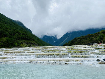 Scenic view of river against sky