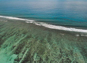 High angle view of sea