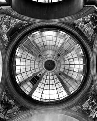 Low angle view of skylight